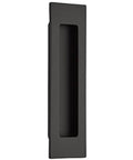 Modern Rectangular Flush Pull Handle In Flat Black Finish One And Three Quarters Inches Wide By Six Inches Long Sleek Minimalist Cabinet And Drawer Pull For Contemporary Kitchens And Bathrooms Durable Hardware With Hidden Mounting
