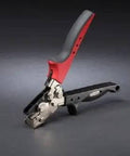 Snap Lock Punch For Gutters With Adjustable Throat Depth From One Quarter Inch To Five Eighths Inch, soft touch handle, silver finish