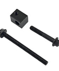 Premium Alternator Belt Tensioner Pulley Adjuster Kit hardware including bolts and steel cube for Hyundai Elantra and Kia Rio.