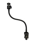 Flex Gooseneck C Clamp with 1/4-20 Threads, 360 Degree Rotation, 17-45mm Grip Range shown on white background