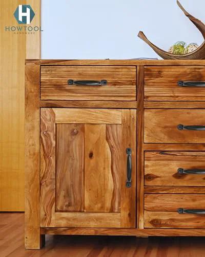 Cabinet with oil rubbed black utility tray pulls 10 pack with screws durable die cast hardware for cutting boards trays toolboxes and craft projects three and five eighths inch length 76mm hole centers ideal for cabinets drawers
