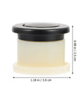 Close-up of a Six Pack Embedded Retractable Spring Knob with zinc alloy, 1.18x0.98 in, for modern furniture renovation and smooth grips.