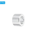 10 Pack M3 Aluminum Spacers, 3.1mm ID x 5mm OD x 4mm L, shown as a silver screw standoff for M3 bolts.