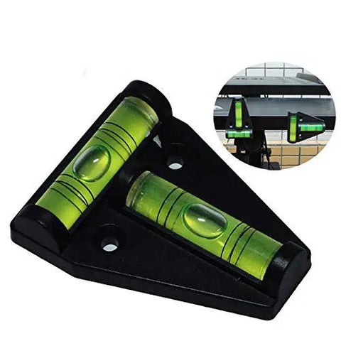 Tough As Nails RV T Level Bubble Level Set, Shatterproof And Waterproof Precision Gauges For Tripod Mounts, Machinery Alignment, Furniture Setup, And Camera Gear Dual Pack