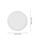 Top view of Anti Slip Furniture Glide Pads For Chairs And Tables With Nail On Design, 2.4cm diameter, white color.