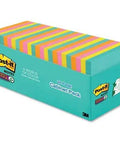 Super Sticky Notes 3 By 3 Inches Supernova Neons 24 Pack Hella Bright Colors with vibrant colors in a cabinet pack.