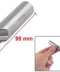 Front view: uxcell 16mm end mill, HSS, 4-flute cutter, 16mm shank, 95mm length