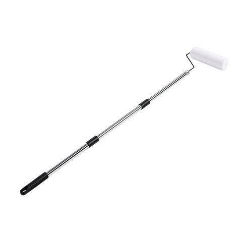 Hella Smooth Extendable Paint Roller Kit With Long Reach Telescopic Pole for easy painting of walls and ceilings.