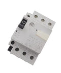 Adjustable Motor Protection Circuit Breaker 22 To 32 Amps Heavy Duty Industrial Safety Disconnect Switch top view on white background.