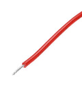 "DC 12V 5Kg Holding Electromagnet Lifting Magnet Solenoid With Sucking Disc For Fast Magnetic Lifts 25x11mm Body 250mm Lead M4 Mounting Thread Built To Last Industrial Lifter For Automation And DIY Projects" showing close-up view of the red lead wire.