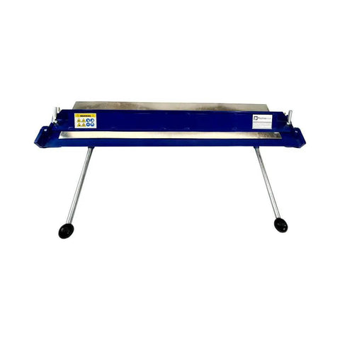 Beefed Up Sheet Metal Brake Bender Tool For 20 Gauge Steel And 14 Gauge Aluminum, 48 Inch, front view with dual handle design