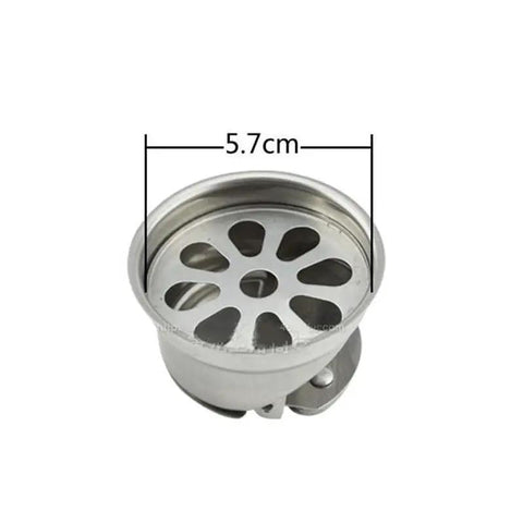 Heavy Duty Stainless Steel Floor Drain Filter For Bathroom Shower And Sink Drainage tough hair catcher plug, 5.7cm size.