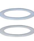 Premium Silicone Moka Pot Gasket Seal Replacement For Stovetop Espresso Makers Fits 2, 4, 6, 9 Cup Pots; white silicone rings