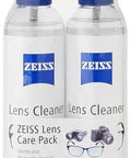 ZEISS Lens Care Pack: two clear 8oz spray bottles with blue ZEISS labels