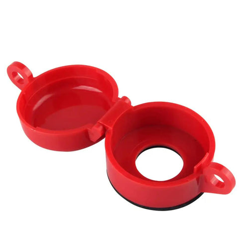 Emergency Stop Button Lockout Cover Red 22mm Diameter Pushbutton Shield Box Type 2 Pack Built Tough PC Material Easy Open Close Safety Cap