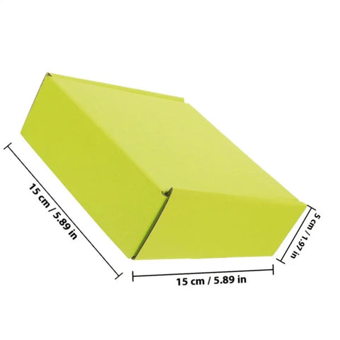 10 Pack Green Corrugated Shipping Boxes For Mailing And Transport, Sturdy No Tape Or Glue Assembly, box with 15 cm dimensions
