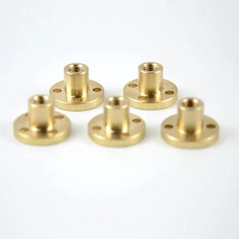 Lead Screw T6 High Precision Linear Motion Screw In 304 Stainless Steel, 6mm Diameter, 1mm Pitch, Length Range 100-550mm, Copper Nut, Built For DIY CNC And 3D Printer Builds, brass T6 copper nuts