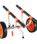 Heavy Duty Kayak Cart With 450 Lbs Load Capacity Detachable Canoe Trolley Adjustable Width Nonslip Support Foot 12 Inch Solid Tires