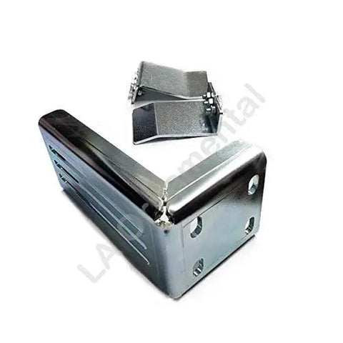 Straight Up Heavy Duty Adjustable Slide Gate Receiver Latch With Steel Limit Stop Secure Grip For Smooth Sliding Driveway Access Built Like A Tank Made In Italy 2 Pack - steel latch and plates