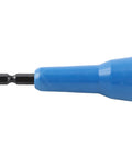 Lightweight Nylon Wire Twist Tool For Electricians One Quarter Inch Portable Chuck Torsion Tip in blue side view