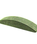 Close-up of a single metal Woodruff key from the Twenty Pack 13mm Woodruff Keys For GY6 50cc 80cc 139QMB Scooters Taotao Roketa Sunl Jonway Replacement Parts Kit 20 Pieces Fits Chinese Scooter Engines.