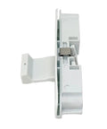 Washer Lid Latch Lock Strike Replacement Part For Front And Top Load Washers Durable Easy To Install Direct Fit Fixes Washer Not Starting Or Door Not Closing Symptoms OEM Equivalent Quality High Quality Build For Long Lasting Use, white plastic side view