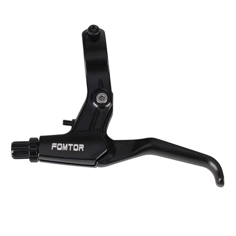 Universal Aluminum Alloy Bicycle Brake Levers For 2.2cm Handlebars With 2.5 Finger And 4 Finger Grips, side view