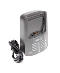 Sixteen Point Eight Volt Battery Charger For VP20A And VP20B Batteries With Worldwide AC Input Fast Ninety Minute Charge For VP20A And About One Hundred Forty Minute Charge For VP20B Universal Compatibility Easy Plug And Play Ready Black showing charger with cord