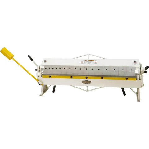 Heavy Duty 48 Inch Pan And Box Brake With Removable Steel Fingers For Sheet Metal Forming A Pro Grade Industrial Metalworking Tool For Custom Fabrication Shops And DIYers