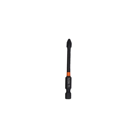 Heavy Hitter Cordless Drill Set Featuring Variable Speed Settings And Knockout Torque Engine drill bit with black finish and orange accent.