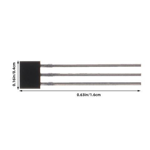 40 Pack Hall Effect Sensor Magnetic Detector Kit for Industrial Lab Research and Home Use Accurate Magnetic Object Detection for DIY Projects and Pro Grade Testing black alloy sensor, 1.6cm x 0.4cm