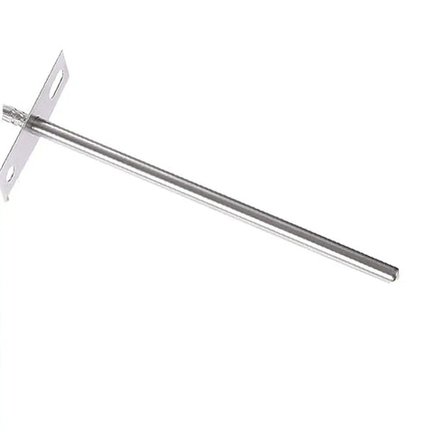 Plug And Play RTD Temperature Sensor Probe Replacement For DLX And Woodwind Pellet Grills, PG24-44 Compatible, Easy Install, OEM-Style Replacement Part, Durable Grill Temperature Probe For Consistent Grilling, stainless steel probe with mounting bracket