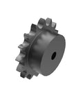 Roller Chain Sprocket for 40 Chain Size with Keyway, Type B Hub, Black Oxide Carbon Steel, Half Inch Pitch, Fourteen Teeth