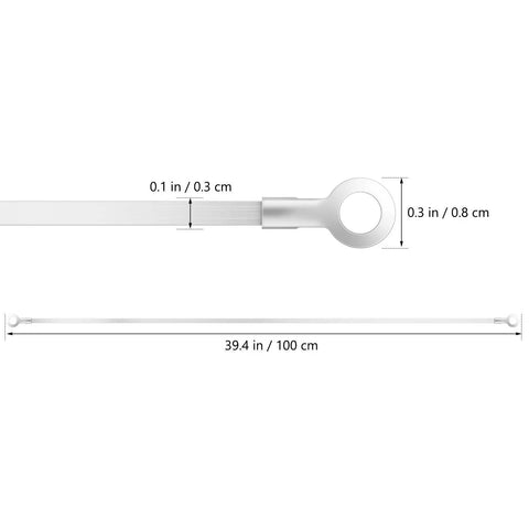 Nickel Chromium Heat Sealer Wire Replacement Element For Quick Uniform Bag Sealing With Silver Heating Strips Heavy Duty Repair Part For Plastic Bags Aluminum Foil And Composite Bags, 100 cm size