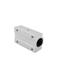 Premium Grade Rock Solid SCS Linear Ball Bearing Blocks For 8Mm And 12Mm Shafts, silver aluminum block for smooth glide.