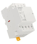 110V AC 4 Pole Modular Contactor Built For 63A Rating And 2NO 2NC Normally Open And Normally Closed Contacts For Forward And Reverse Motor Control Din Rail Mount For HVAC Motor Pump And Lighting Control