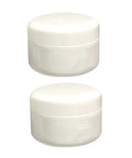 2-Pack Ceramic Tile Repair Kit With Strong Adhesive For Porcelain Bathtubs And Sinks, shown in round white containers