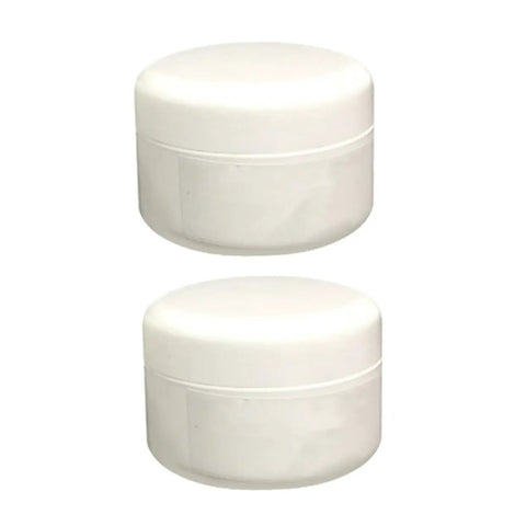 2-Pack Ceramic Tile Repair Kit With Strong Adhesive For Porcelain Bathtubs And Sinks, shown in round white containers