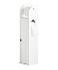 Free Standing Toilet Paper Holder And Slim Bathroom Storage Cabinet For Narrow Spaces White Mega Roll Organizer