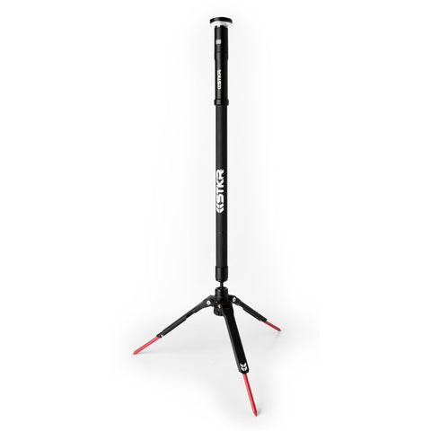 Beast Bright Telescoping Area Light with 8 Foot Extension and tripod base, designed for job sites, workshops, and garages.