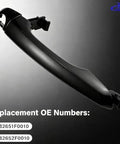 Front Left Exterior Driver Door Handle For Hyundai Elantra 2017 2018 2019 2020 Replacement Black Without Smart Key Entry