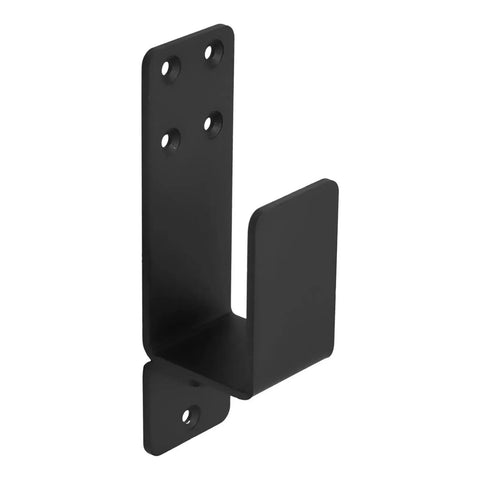 Lock Down Your Space With These Heavy Duty Sliding Door Barricade Brackets For Fort Knox Level Reinforcement Tough As Nails Metal Bars Secure The Perimeter In White - Black metal bracket