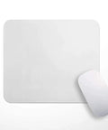 Sublimation Blank White Square Mouse Pads 9.4 x 7.8 x 0.12 Inches 3mm Thick for Heat Transfer Printing with mouse on top
