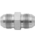 3/8 In JIC Male To 3/8 In JIC Male Flared Straight Tube Hydraulic Adapter Fitting 5 Pack For Fluid Power Systems Built From Carbon Steel Corrosion Resistant Up To 7000 PSI, silver carbon steel