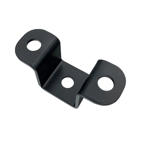 Six Pack 1x1 Inch Square Tube Strap Clamps Heavy Duty Steel U Bracket For Mounting Black 2mm Thick Design Prevents Pipes From Twisting Or Slipping Ideal For Indoor And Outdoor Use, black steel U bracket