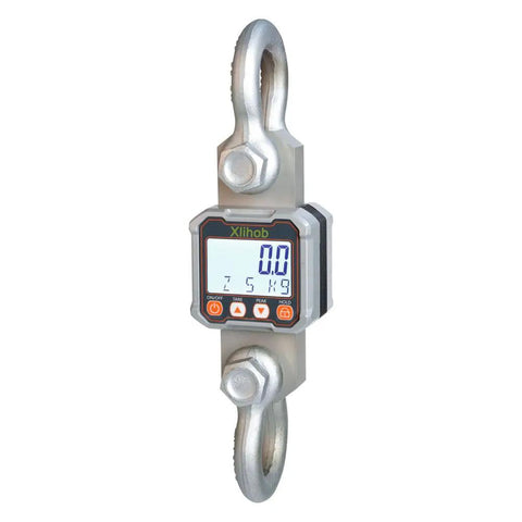 5 Ton Tension Dynamometer Force Gauge With Wireless Remote For Cable And Rope Pull Or Push Heavy Duty Crane Hanging Digital Scale Up To 11000 Lbs Maximum Load And 10000 Lbs Readout Range Tare Zero Peak Hold And Accumulating Readouts, hanging digital scale with shackle