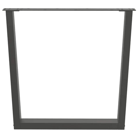 Adjustable Three Piece Steel Dining Table Legs For Tables And Benches, 80 cm anthracite frame, customizable support