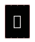 Portable 6x8 Ft Baseball Batting Backstop With Quick Setup PVC Vinyl Backdrop Target For Field Backyard