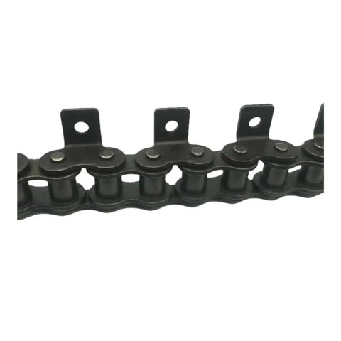 Badass 1.5 Meter Carbon Steel Drive Roller Chain For Machine Transmission And Conveyor Tasks Featuring A Dual Wing Setup Close-up view.
