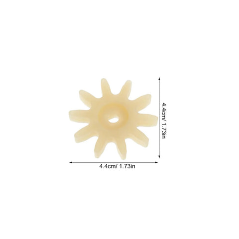 10 Pack Candy Machine Gear Wheels Replacement Parts For Bubble Dispensers And Gumball Capsule Machines High Precision Plastic Gears For Vending Mechanisms, 4.4cm white gear